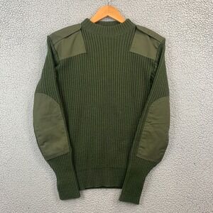 DSCP Commando Sweater Mens Large Green Wool Military Valor Collection Size 40